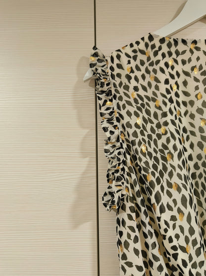 Vero Moda musta-valkoinen mekko